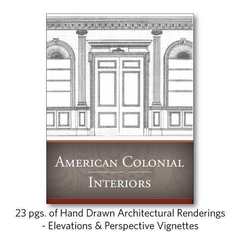 Book containing details of American colonial interiors