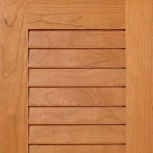 S107 CANAL cabinet doors with horizontal slatted panels.