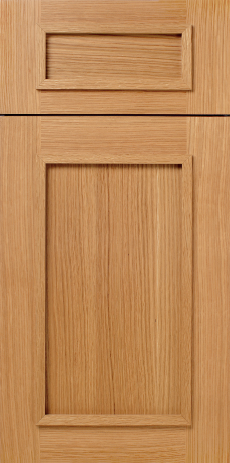 S121 PRAIRIE cabinet door with a recessed panel and horizontal handles.