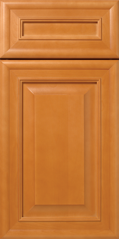 A close-up of a S135 BELLINGHAM cabinet door with decorative framing.