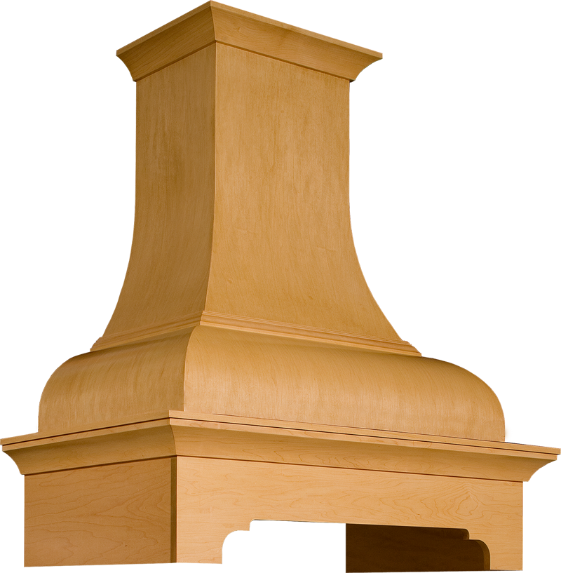 D Series Wood Range Hood created by Nieto Wood Design