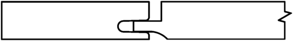 Outline of two S113 DIVISION interlocking puzzle pieces.