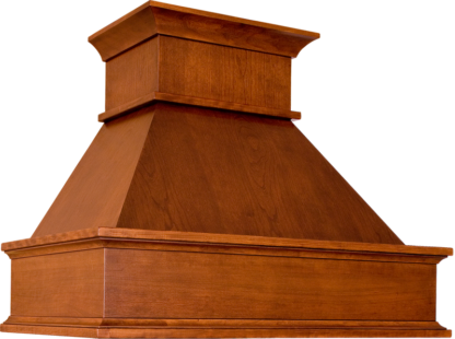 Wooden witness stand on a plain background.