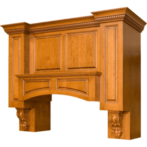 HRA RAISED PANEL ARCHED Hood by Nieto Wood Design