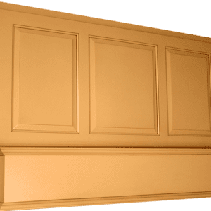 S-Series - Standard kitchen wall cabinet with three doors and decorative molding.