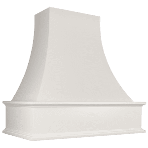 White EDP2 - Arched Panel Base kitchen range hood.