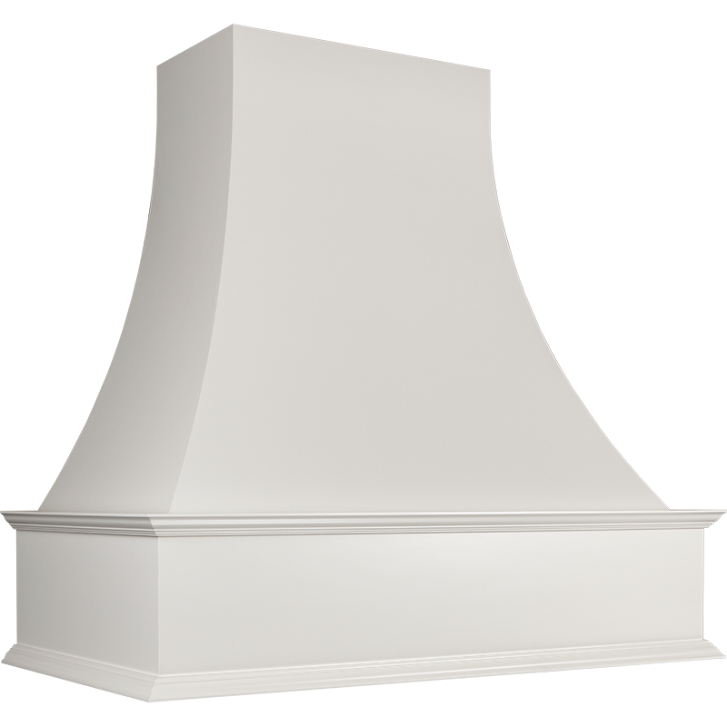 A white E - Standard Hood isolated on a transparent background.