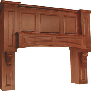 WRA Raised Panel Arched Hood by Nieto Wood Design