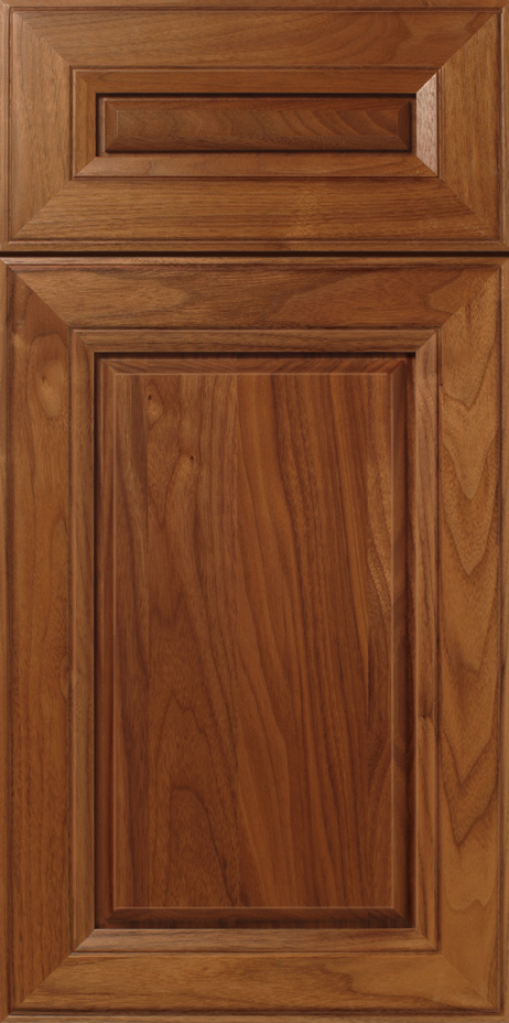 Close-up of a S207 Kenilworth wooden cabinet door with a raised panel design.