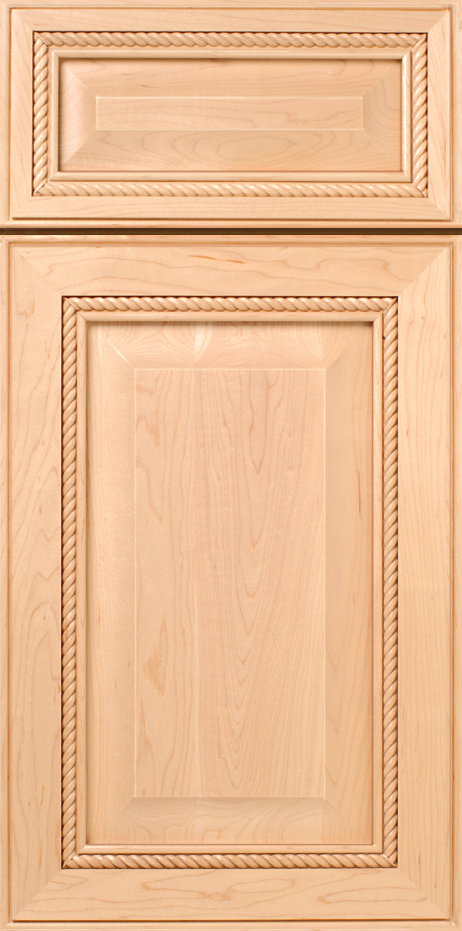 Two S138 FLORENCE cabinet doors with decorative framing and rope molding detail.