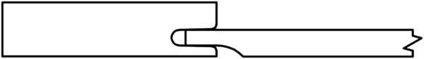 Outlined graphic of a side view of a S914 HUDSON entering a keyhole.