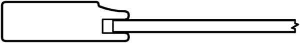 Black and white illustration of a traditional key.