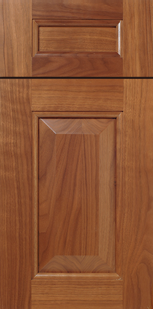 Close-up of a S149 CARNEGIE cabinet door with a raised panel design.