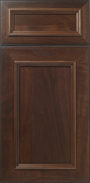 A close-up of a S504 LINWOOD cabinet door with two recessed panels.