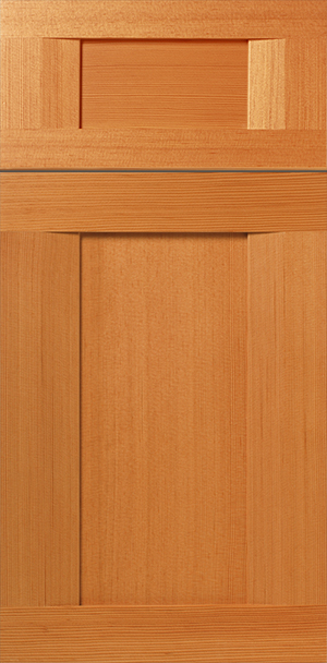 A close-up of a S845 BURROUGHS kitchen cabinet door with a simplistic design.