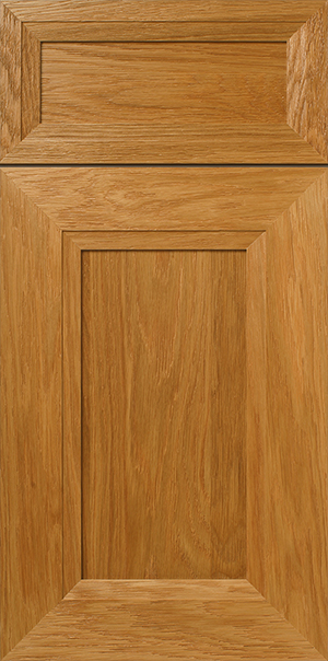 Close-up of a S849 THICKET cabinet door with visible wood grain detailing.