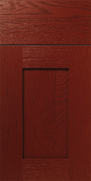 Close-up of a S877 HIGHLAND wooden door with vertical grain and panel details.