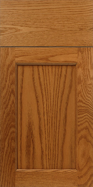 Close-up of a S912 EARNEST cabinet door with a raised panel design.