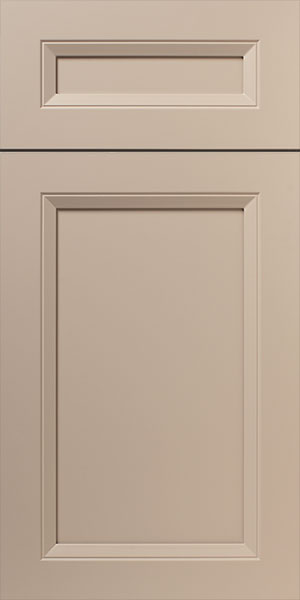 A close-up view of a S918 CHESAPEAKE cabinet door with two recessed panels.