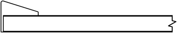 A simple line drawing of a S929 WILLIAMSBURG viewed from the side.