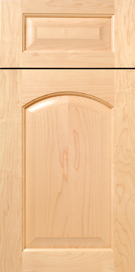 A close-up view of a S199 GLORY wooden cabinet door with a recessed panel design.