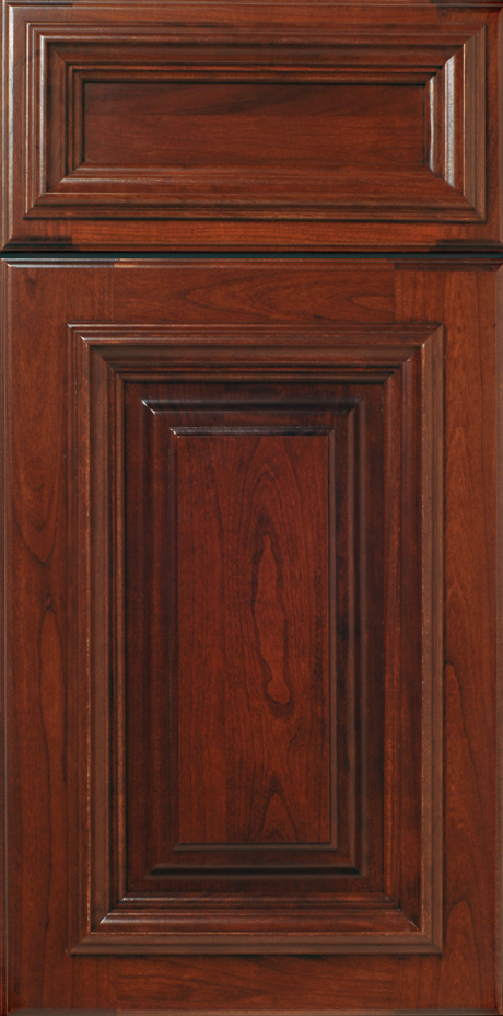 Elegant wooden door panel with decorative frame and rich S212 CONGRESS finish.