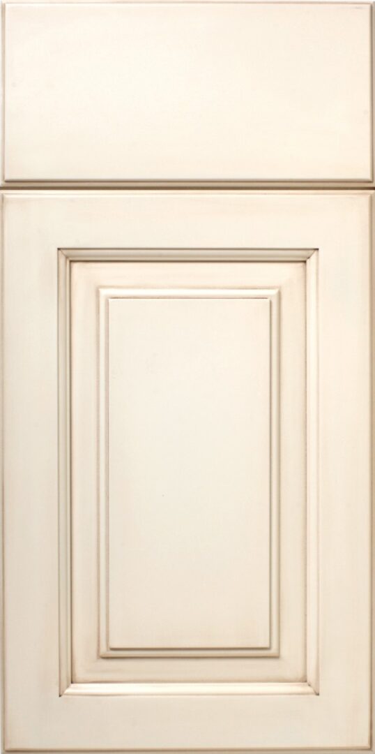 Off-white S553 LONGSHORE cabinet door with a recessed panel design.