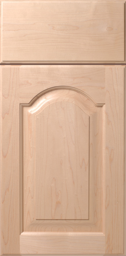 Unfinished S585 HOPE cabinet door with a recessed panel design.