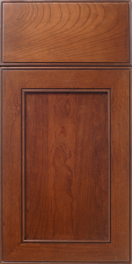 A close-up view of a S577 FAIRFIELD cabinet door with a raised panel design.