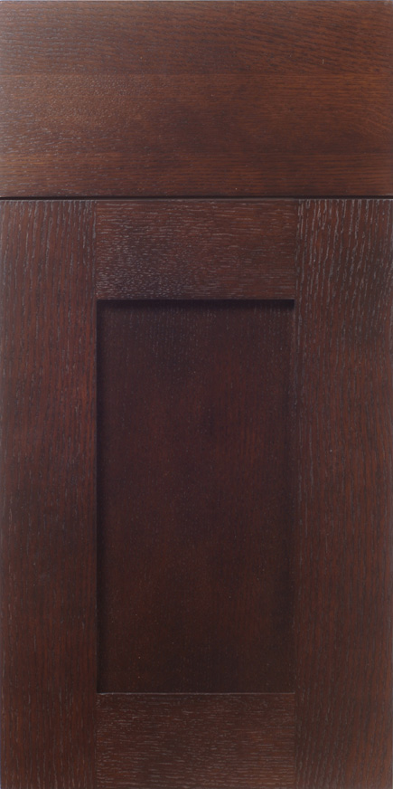 Close-up of a S576 SALEM wooden panel door with a recessed rectangular design.