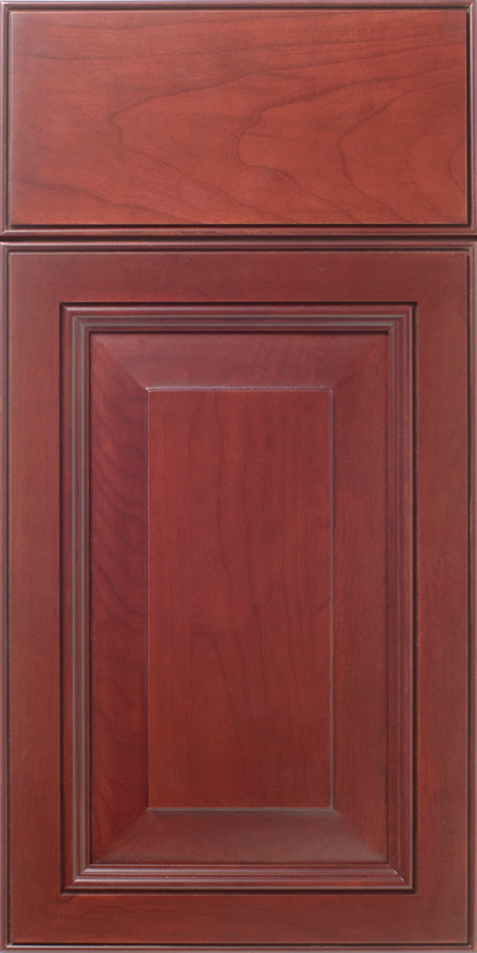 S574 BROOKLINE wooden cabinet door with a raised panel design.