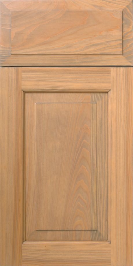 Close-up of a S622 TOPSAIL cabinet door with natural wood grain patterns.