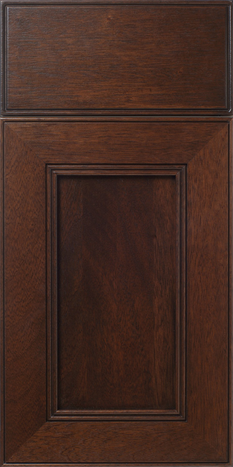 Close-up of a S632 COHERENCE wooden door panel with a rectangular recessed design.