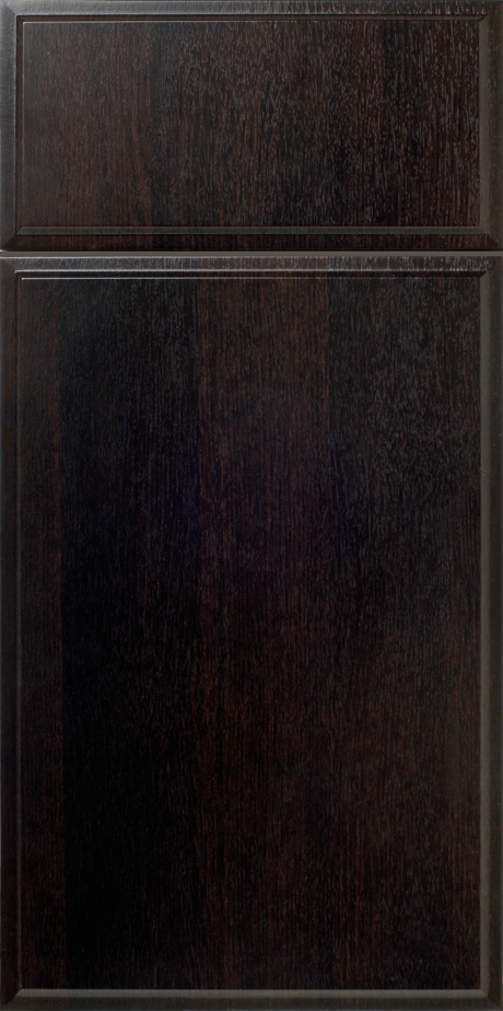 S664 PERSHING cabinet door detail showing wood grain texture.