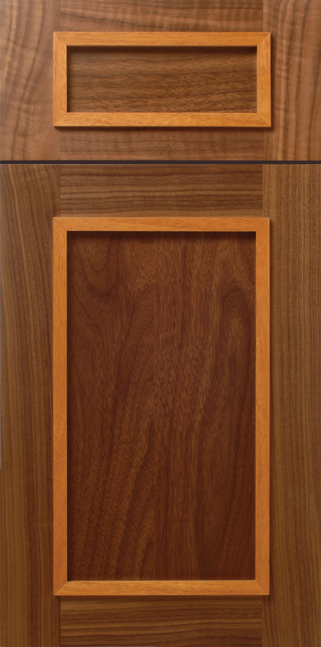 S344 PRAIRIE cabinet door with a horizontal rectangular inset at the top.