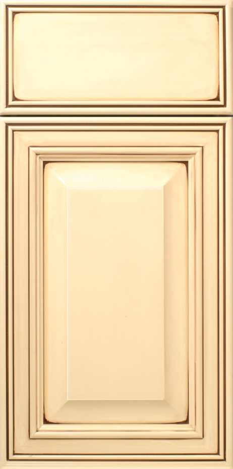 Beige S366 SEAGATE door front with a raised panel design.