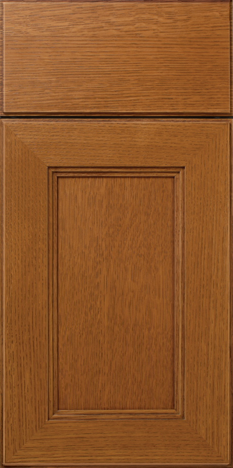 Close-up of a S383 PITTSFIELD cabinet door with a recessed panel design.