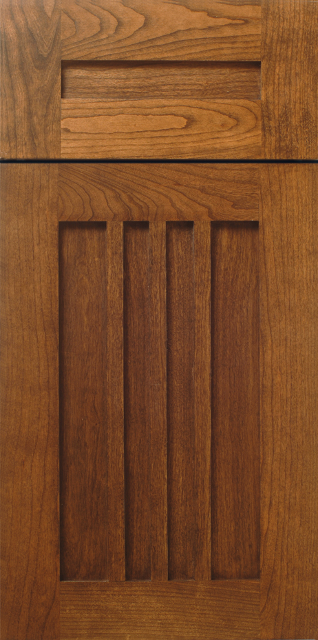 S384 PURCELL cabinet door with vertical slits and grain texture.