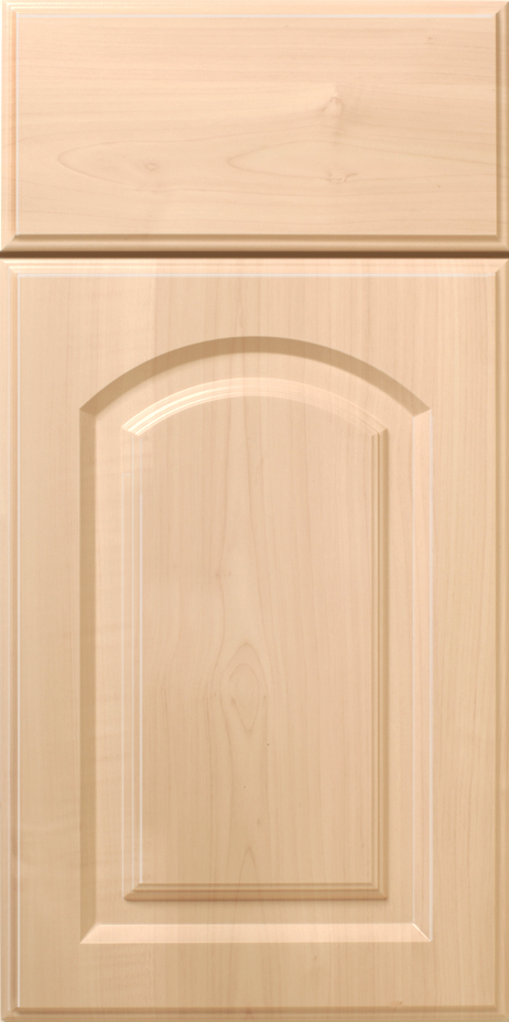 S410 IRVINE cabinet door with an arched panel design.