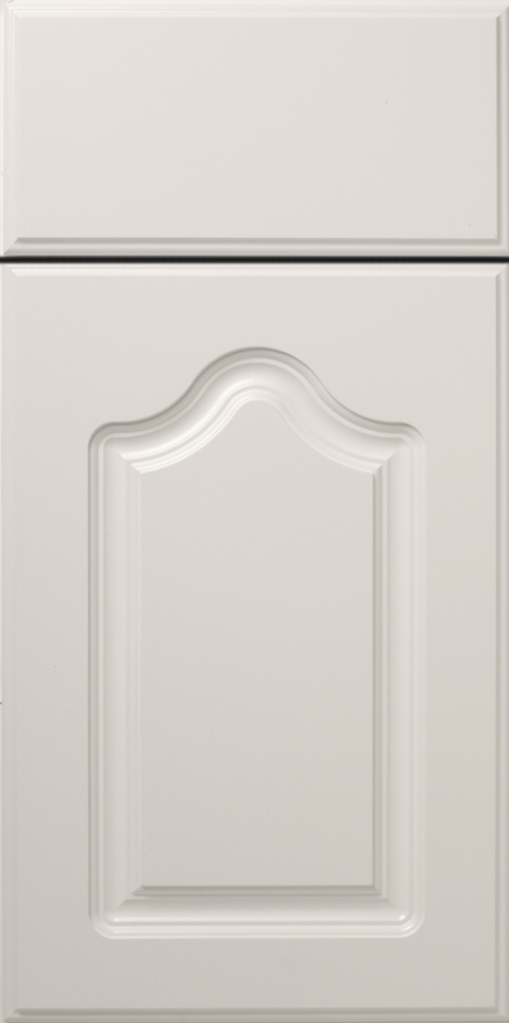 White kitchen cabinet door with decorative molding S415 ARLINGTON.