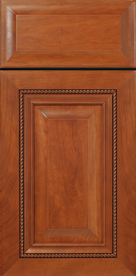 Close-up view of a S236 WATERLOO cabinet door with detailed trim.