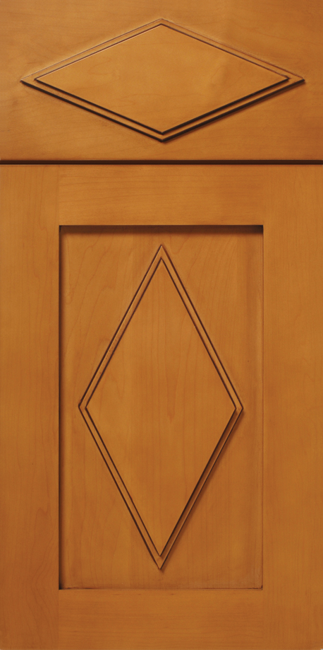 S492 EVERLAST door with diamond-shaped panel designs.