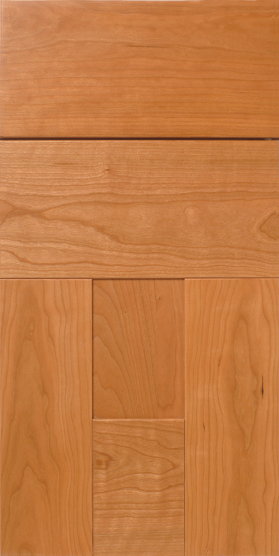 S493 PROSPECT door with a horizontal grain pattern at the top and vertical grain on the main panels.