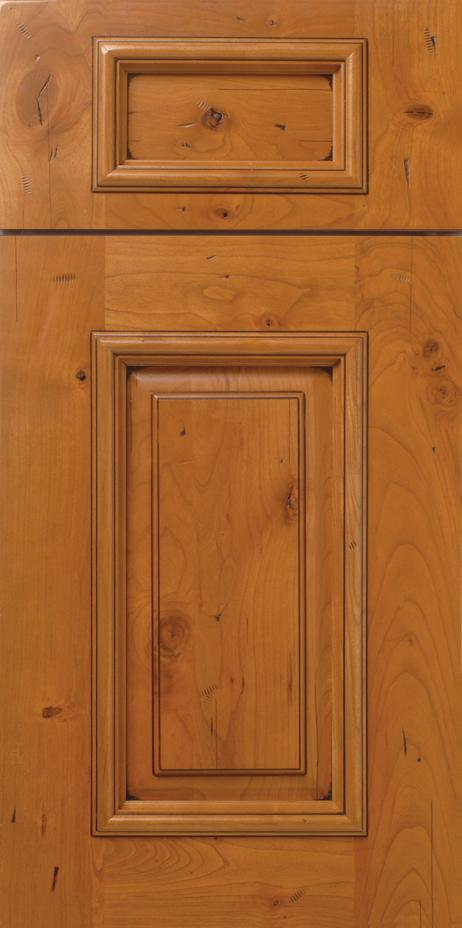 S495 DEADWOOD cabinet door with panel design.