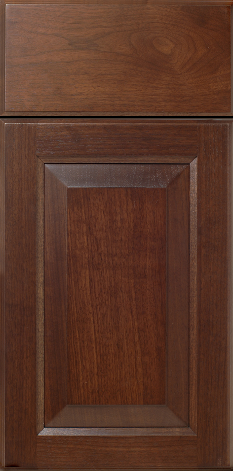 Close-up view of a S322 ANGLER cabinet door with a recessed panel design.