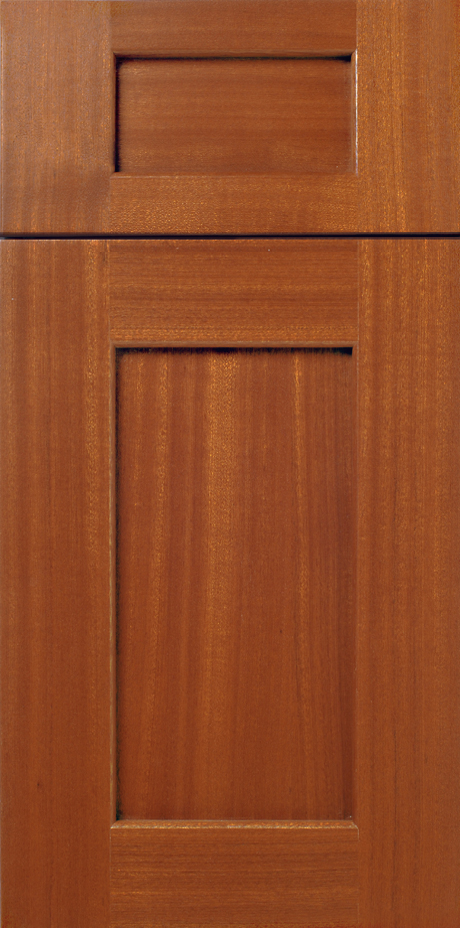 Close-up of a S155 POTOMAC wooden cabinet door with panels.