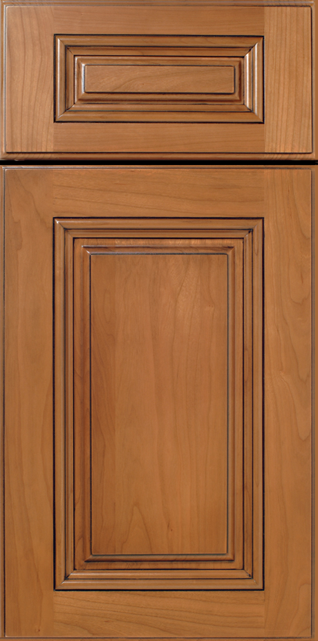 A vertical image displaying the detailed wooden panels of a S158 DESTIN closed cabinet drawer and door.