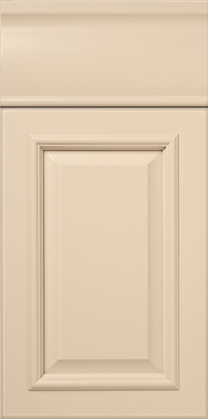 Close-up of a S171 BEACHFRONT cabinet door with a recessed panel design.