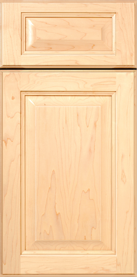 Unfinished wooden cabinet doors with raised panel design - S189 RICHFIELD cabinet doors with raised panel design.