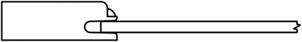 Outline illustration of a S144 AVALON with the cap off.